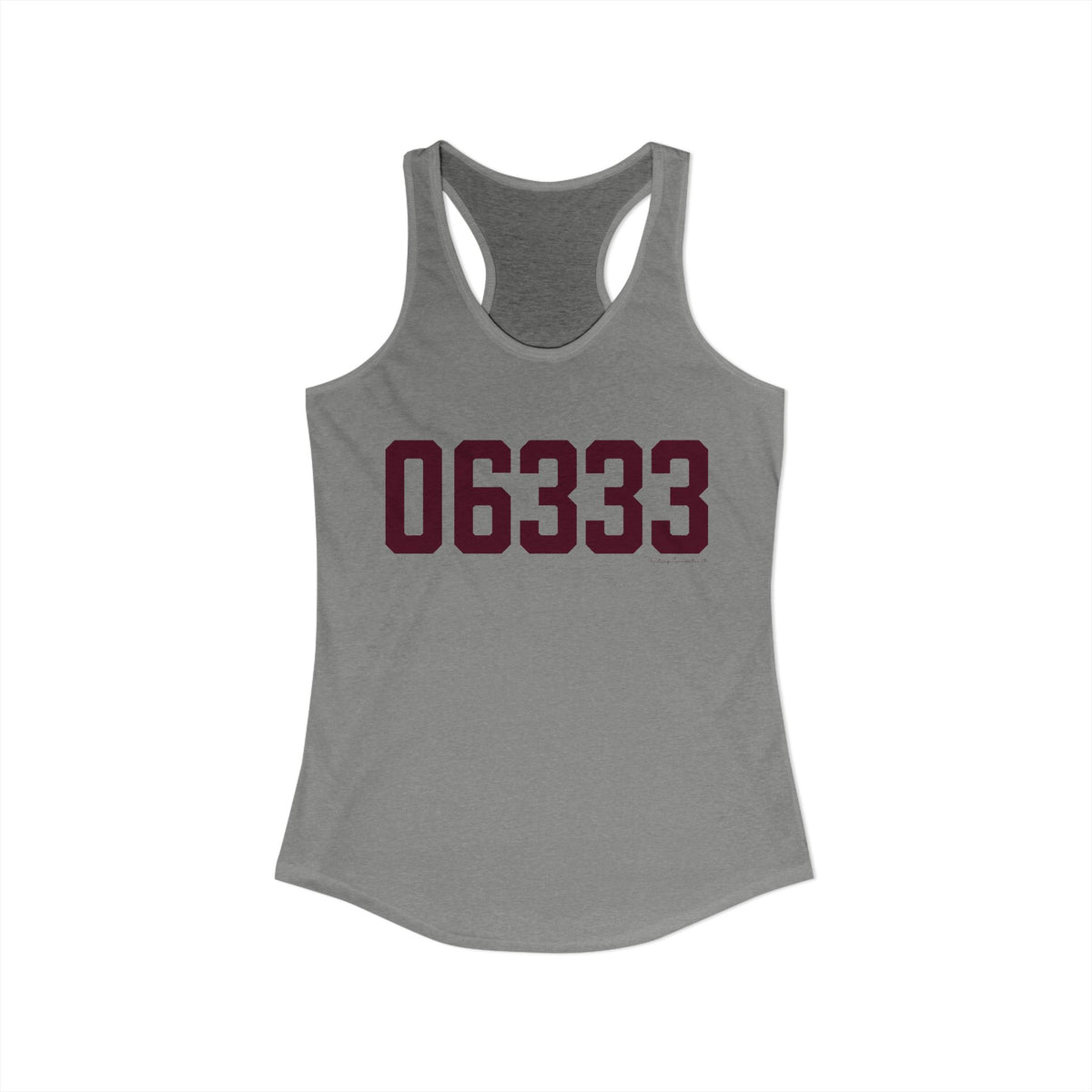 06333 East Lyme Connecticut Zip Code Women's Ideal Racerback Tank Top