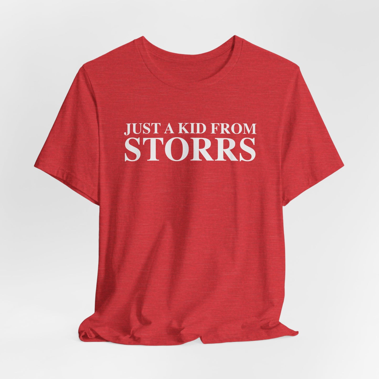 Just a kid from Storrs Unisex Jersey Short Sleeve T-Shirt
