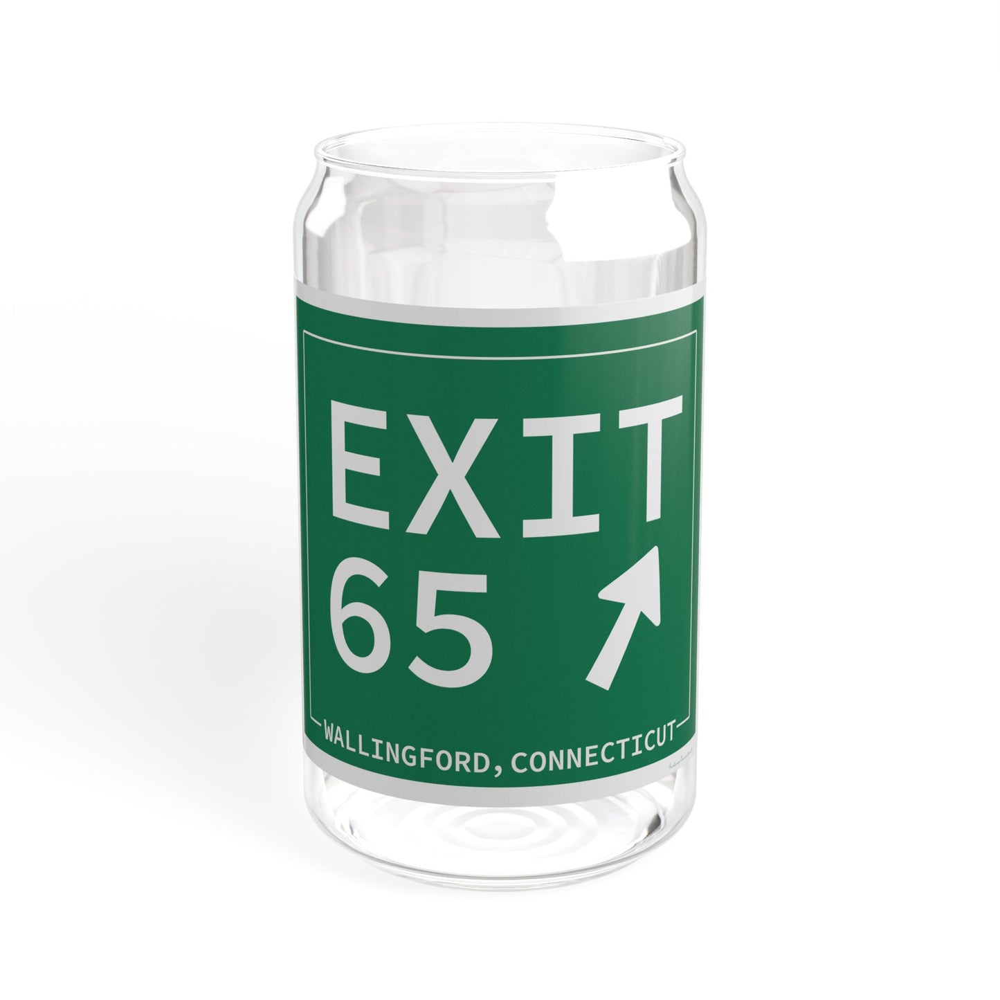 Vintage Exit 65 WCP Sign Sipper Glass, 16oz