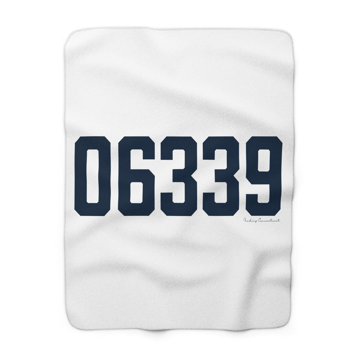 06339 Ledyard Connecticut Zip Code Sherpa Fleece Blanket