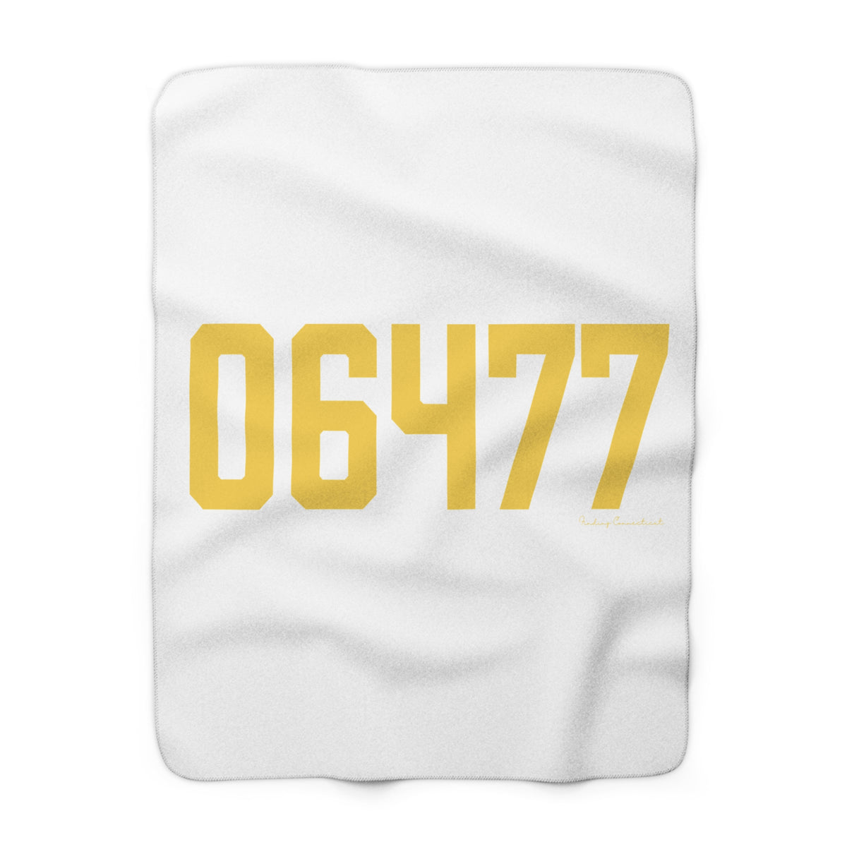 06477 Orange Connecticut Zip Code Sherpa Fleece Blanket