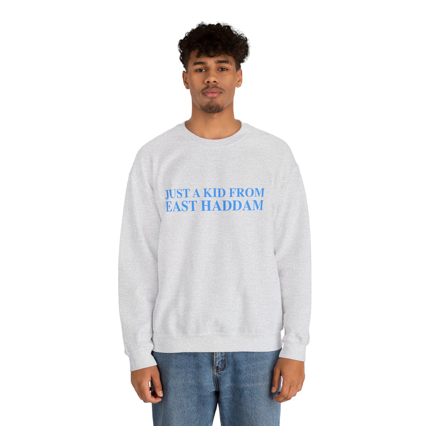 Just a kid from East Haddam Unisex Heavy Blend™ Crewneck Sweatshirt