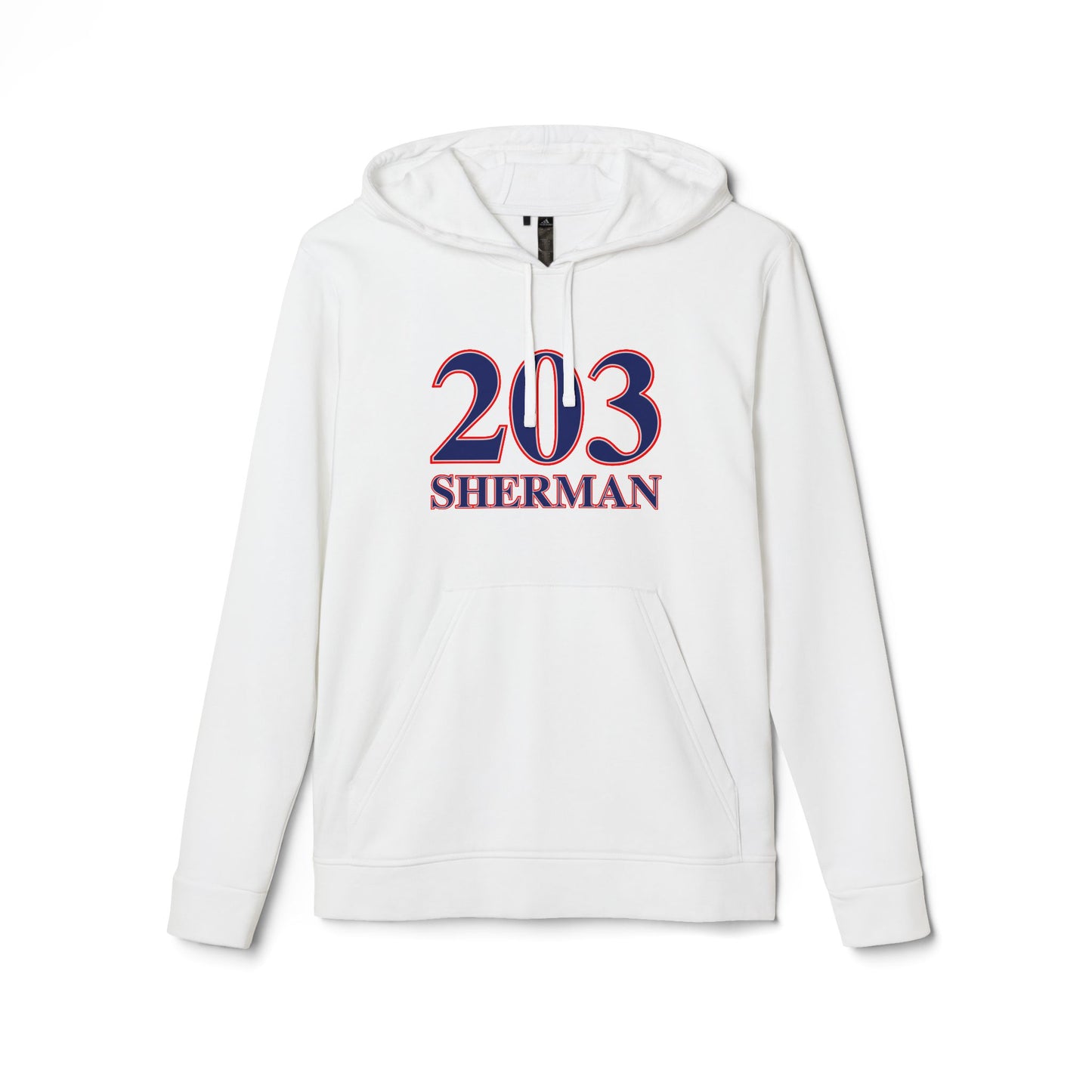 203 Sherman Red White & Blue adidas Unisex Fleece Hoodie