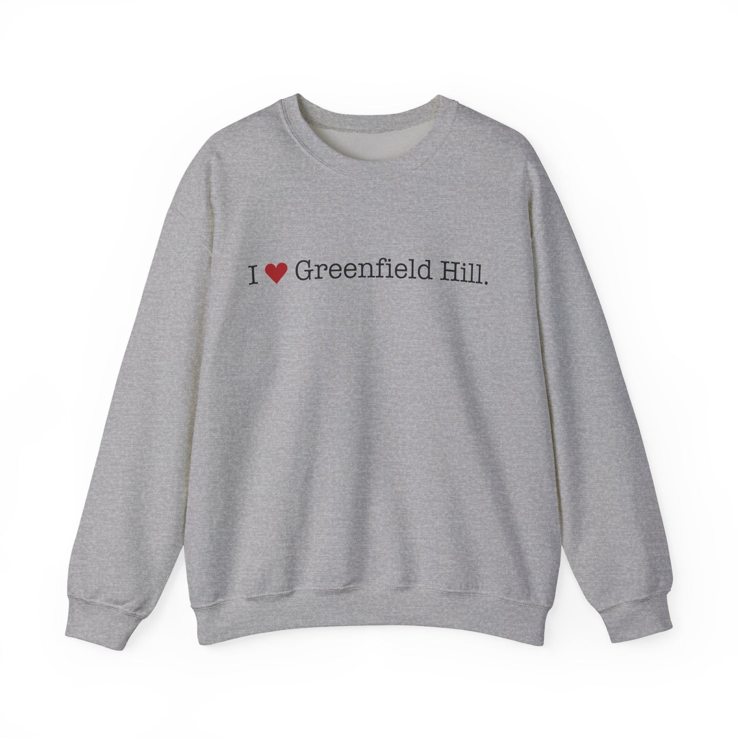I Heart Greenfield Hill. Unisex Heavy Blend™ Crewneck Sweatshirt