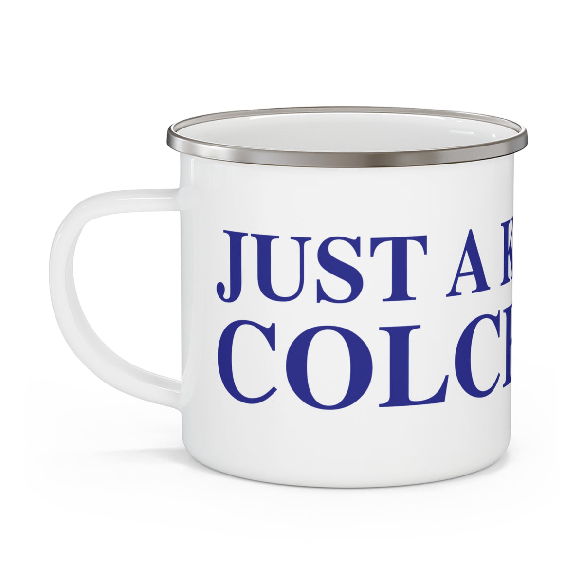 Just a kid from Colchester Enamel Camping Mug