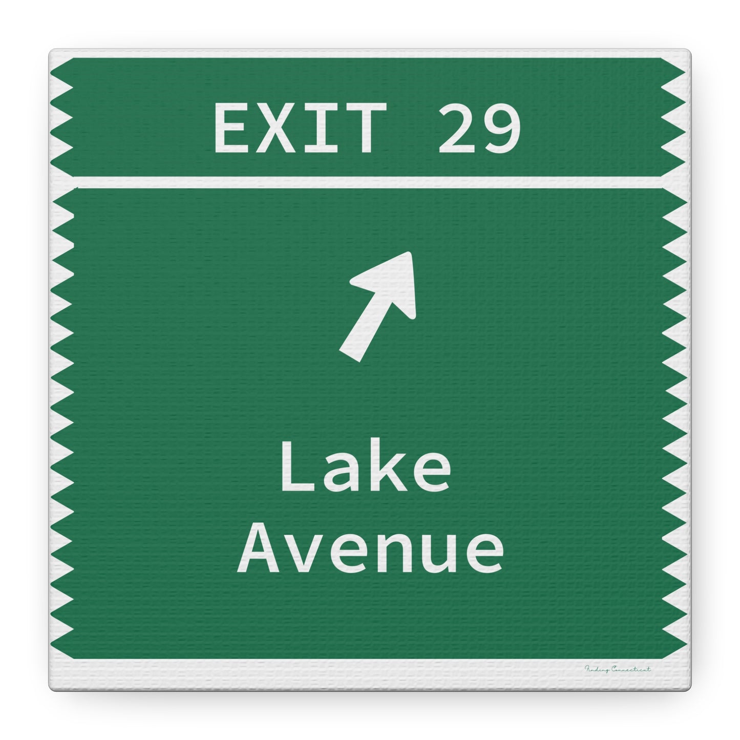 Vintage Merritt Parkway Exit 29 Sign Matte Canvas, Stretched, 1.25"