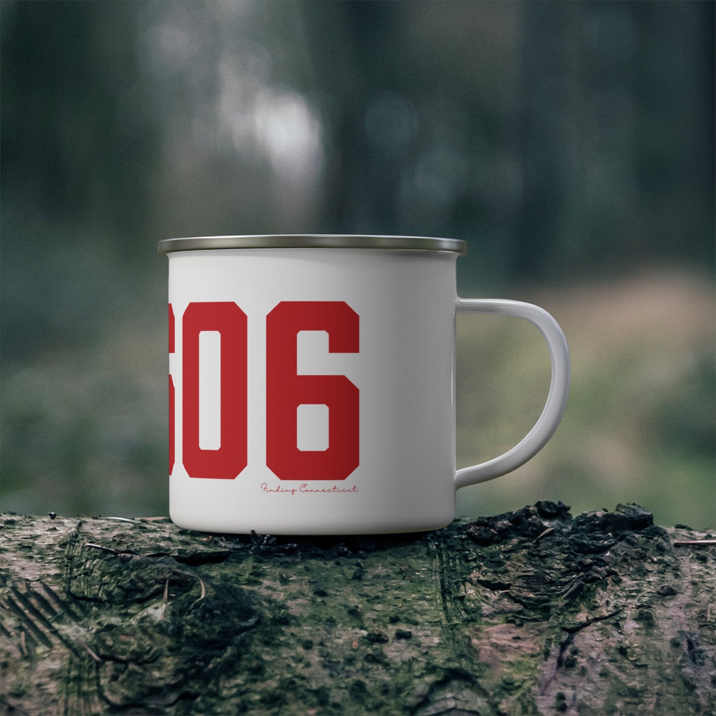 06606 Bridgeport Connecticut Zip Code Enamel Camping Mug
