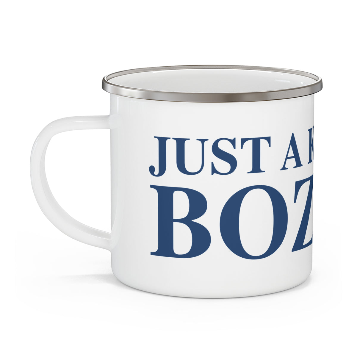 Just a kid from Bozrah Enamel Camping Mug