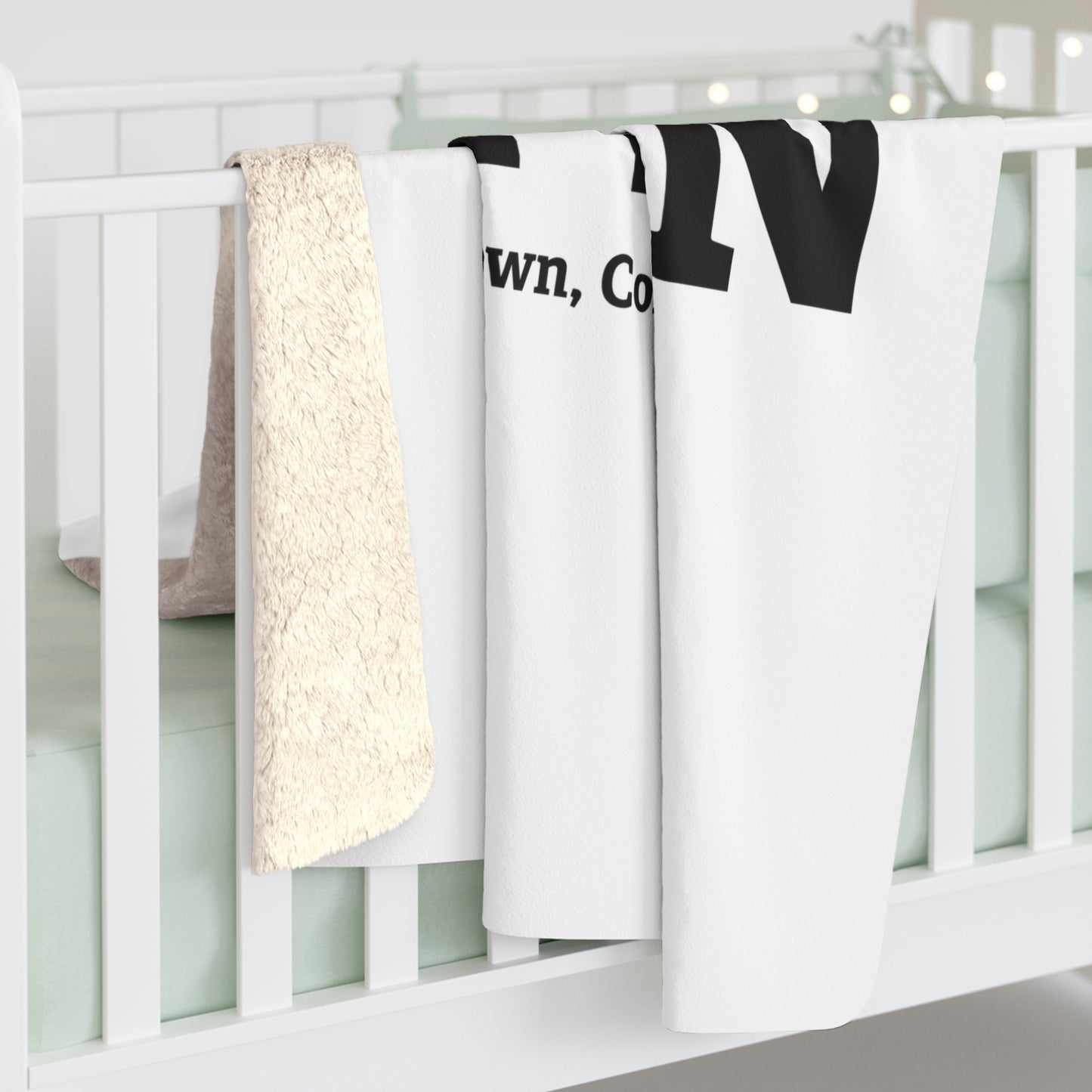 I Heart NTWN Sherpa Fleece Blanket