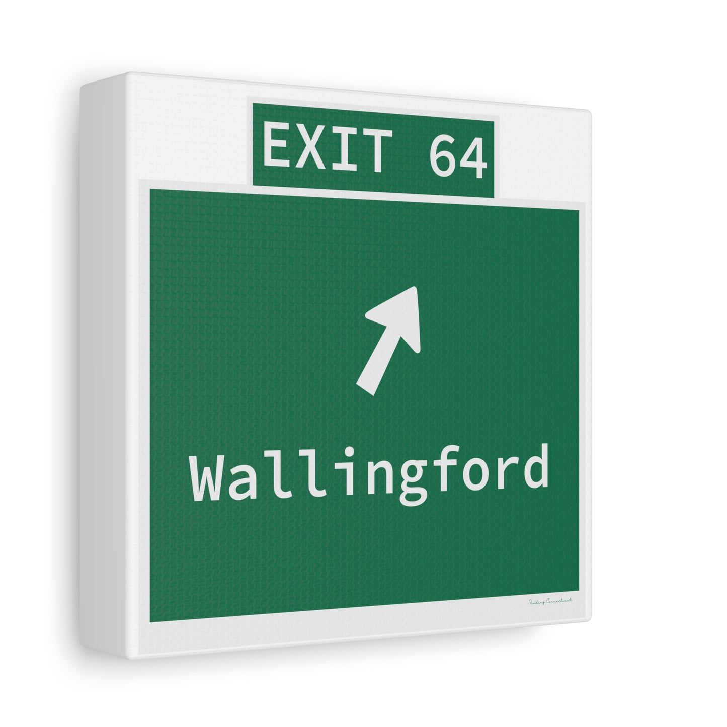 Vintage WCP Exit 64 Sign Matte Canvas, Stretched, 1.25"