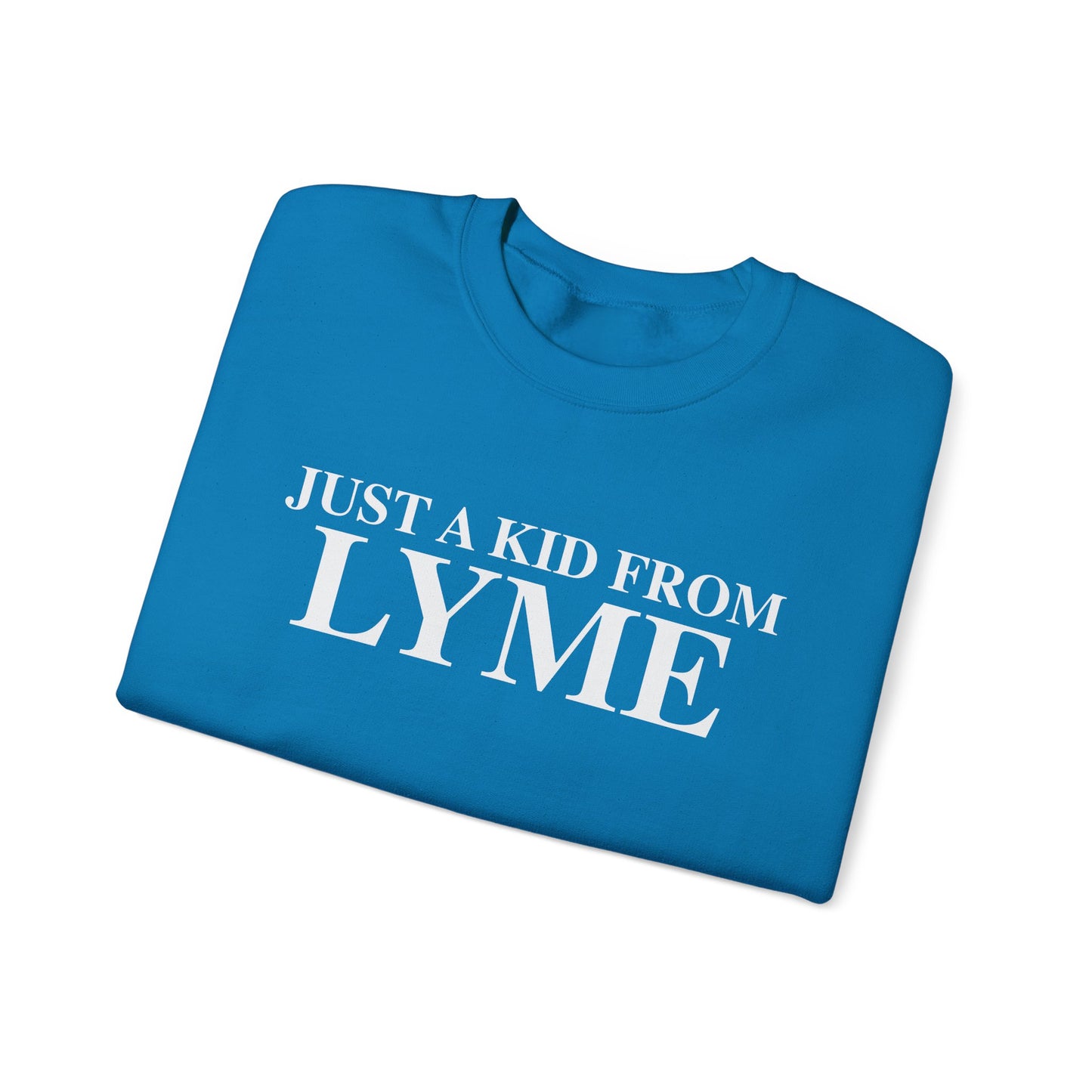 Just a kid from Lyme Unisex Heavy Blend™ Crewneck Sweatshirt