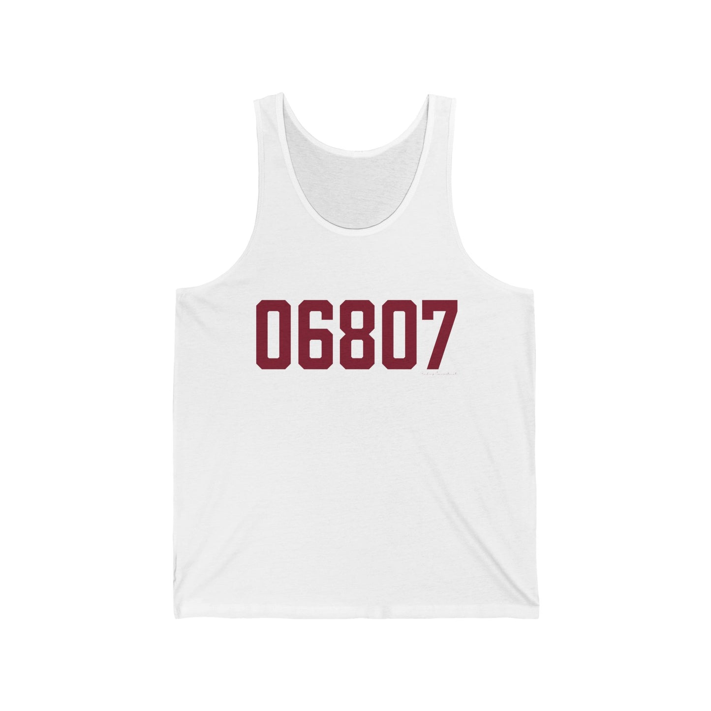 06807 - Greenwich Connecticut Zip Code Unisex Jersey Tank Top