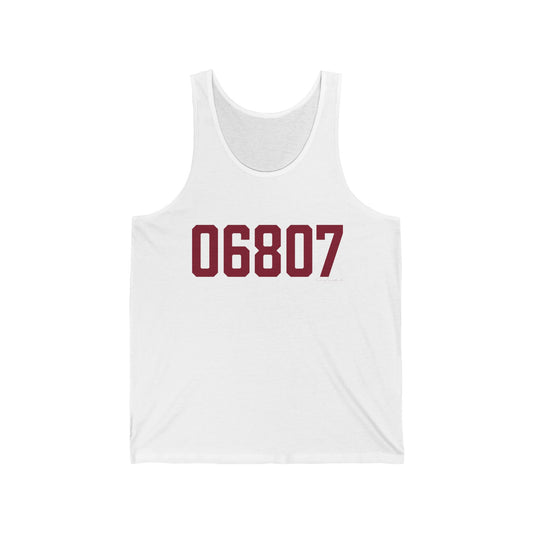 06807 - Greenwich Connecticut Zip Code Unisex Jersey Tank Top