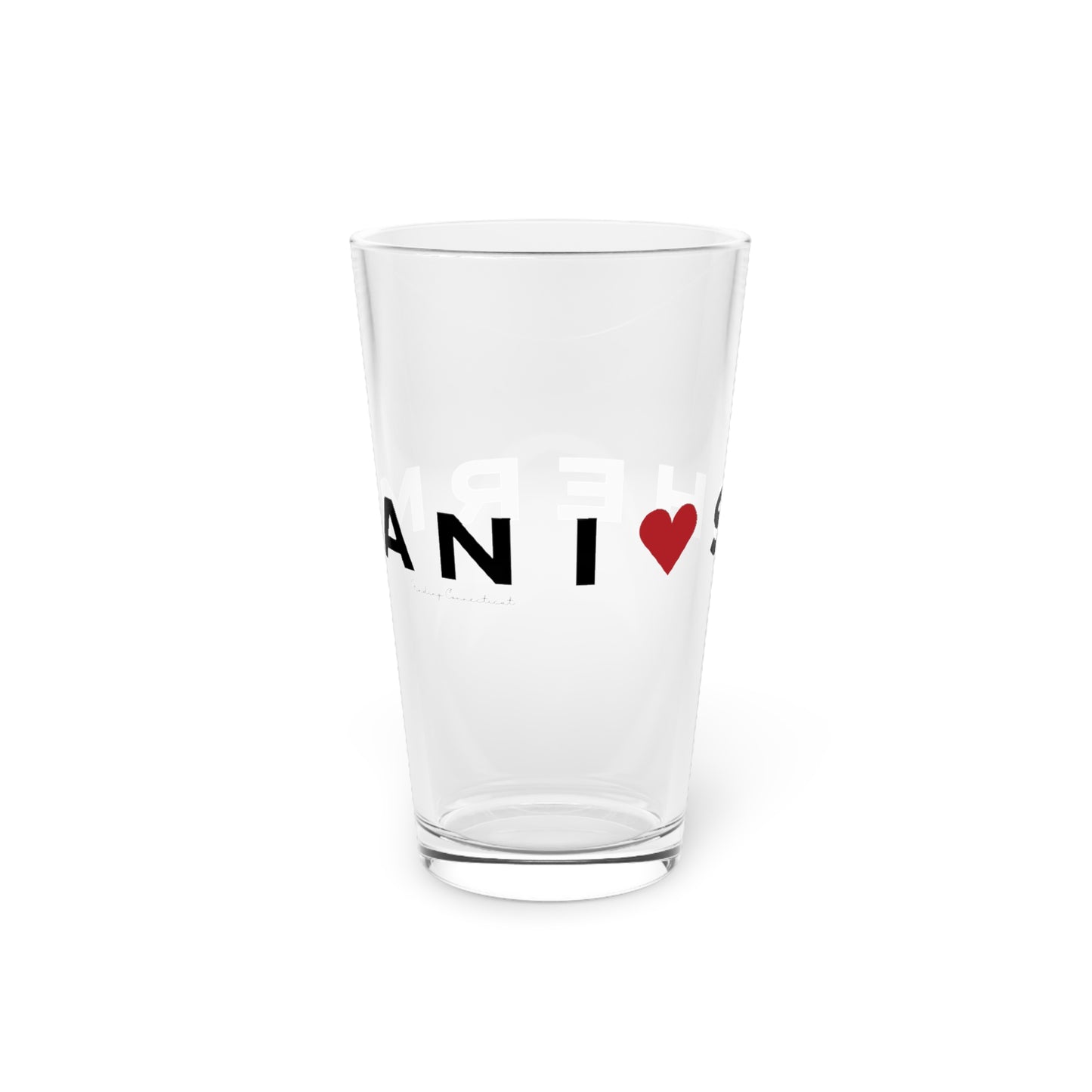 Sherman Vision Pint Glass, 16oz