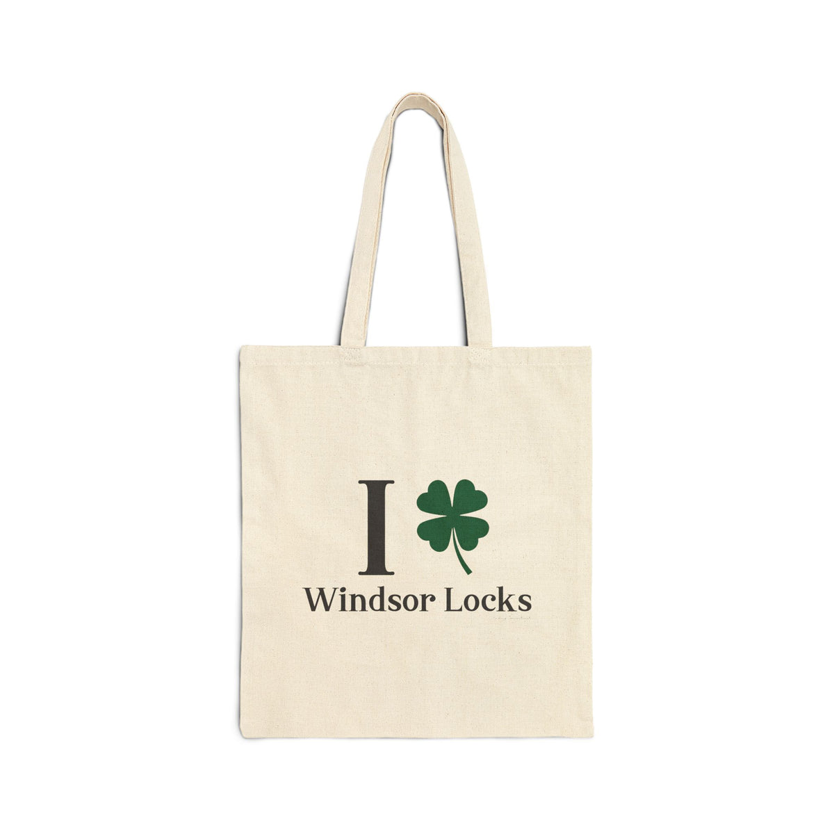I Clover Windsor Locks Cotton Canvas Tote Bag