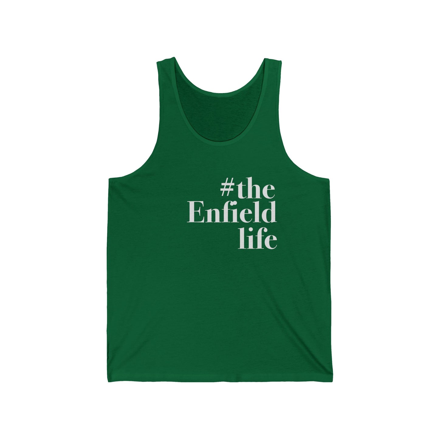 #theenfieldlife Unisex Jersey Tank