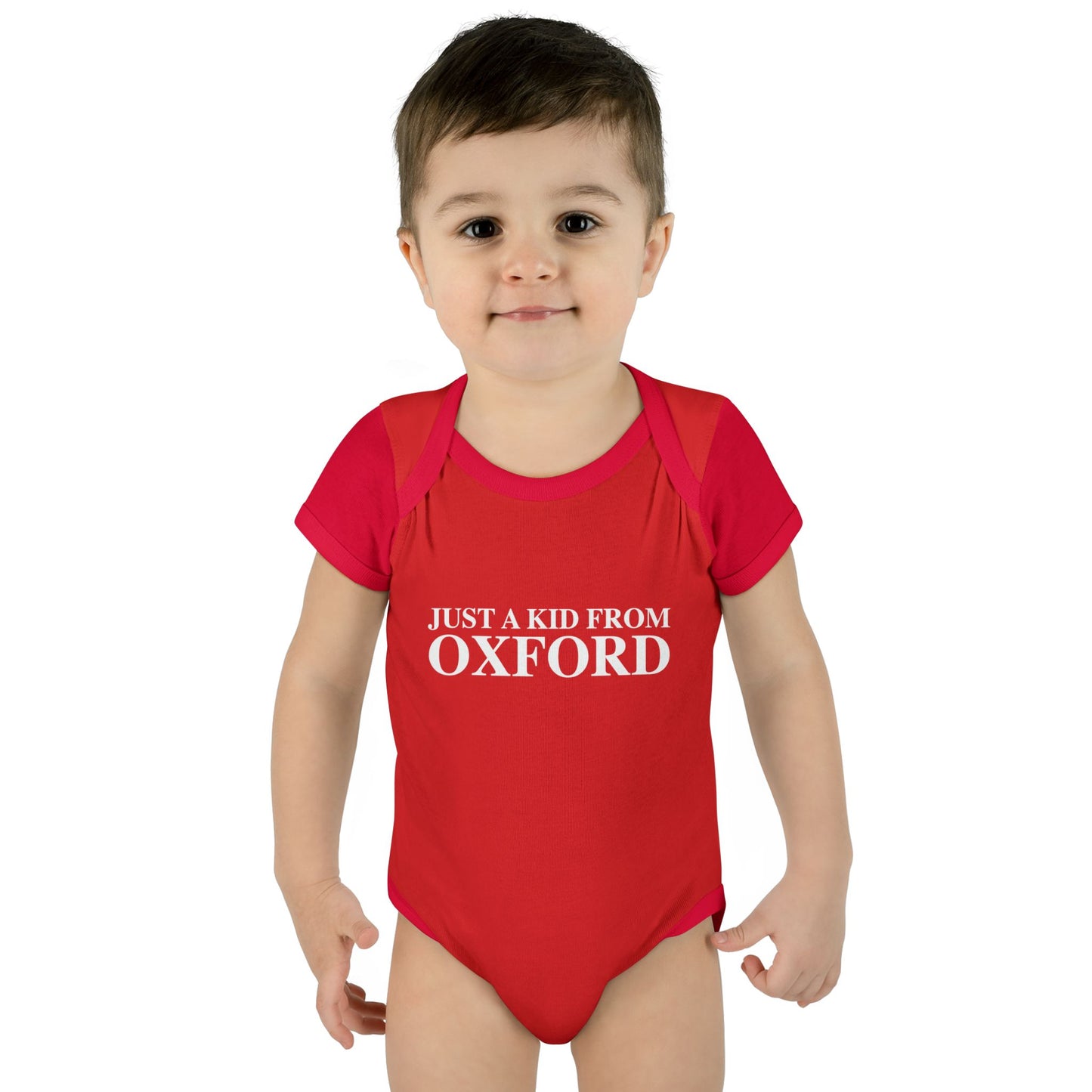 Just a kid from Oxford Infant Baby Rib Bodysuit