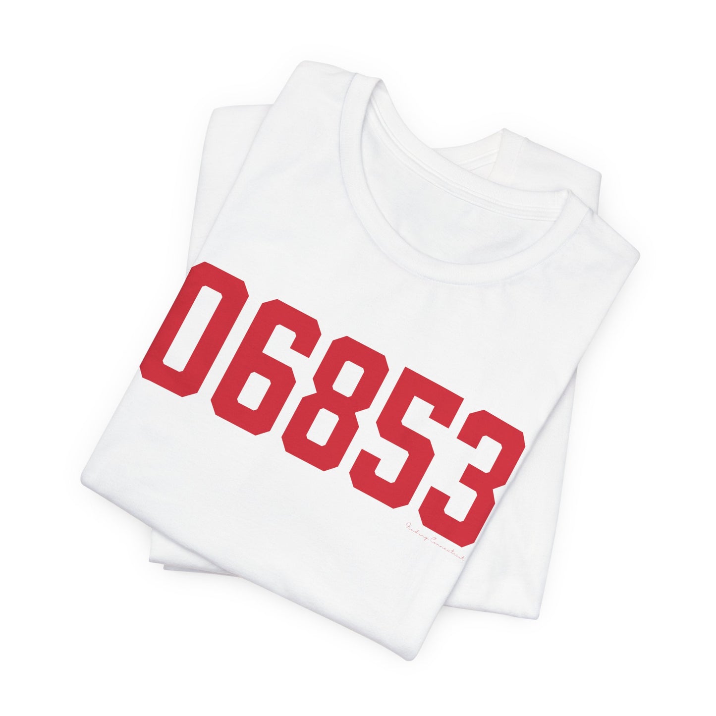 06853 Norwalk Connecticut Zip Code Unisex Jersey Short Sleeve T-Shirt