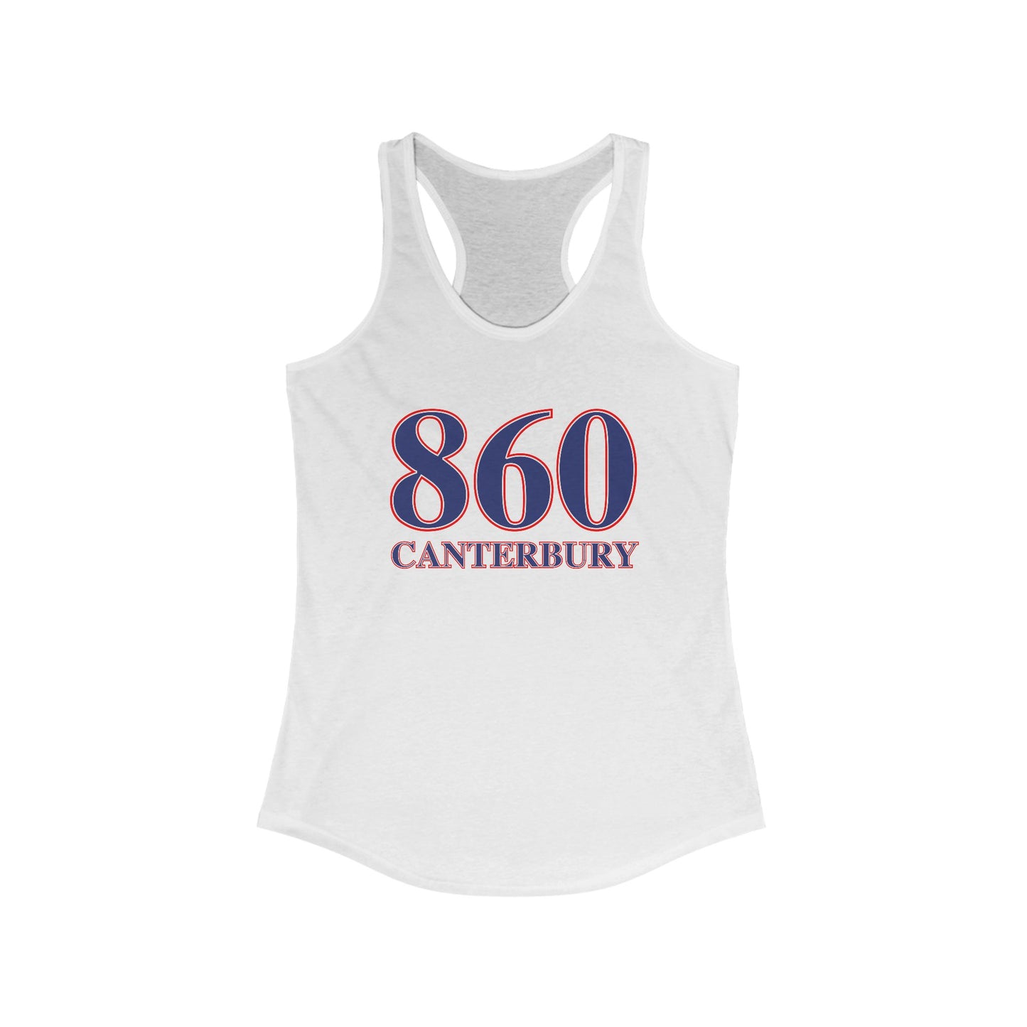 860 Canterbury Red White & Blue Women's Ideal Racerback Tank Top