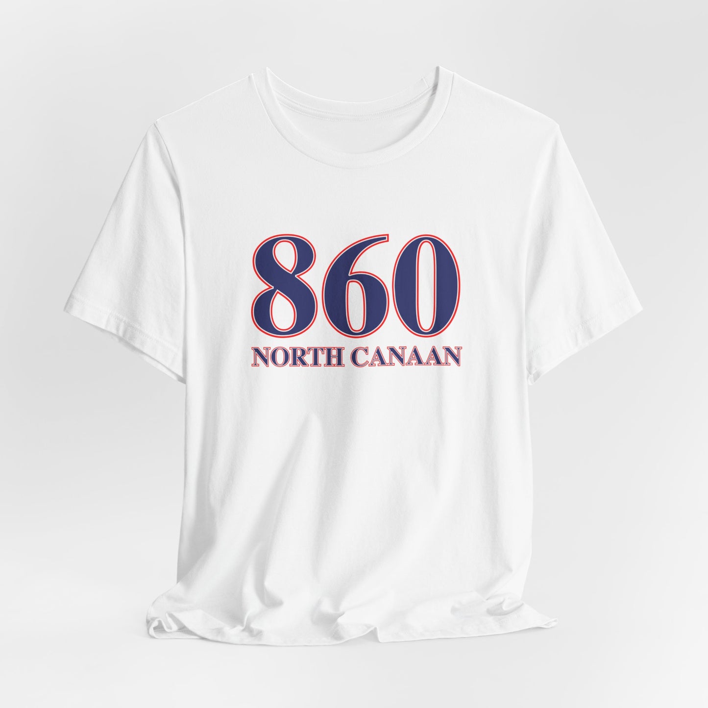 860 North Canaan Red White & Blue Unisex Jersey Short Sleeve T-Shirt