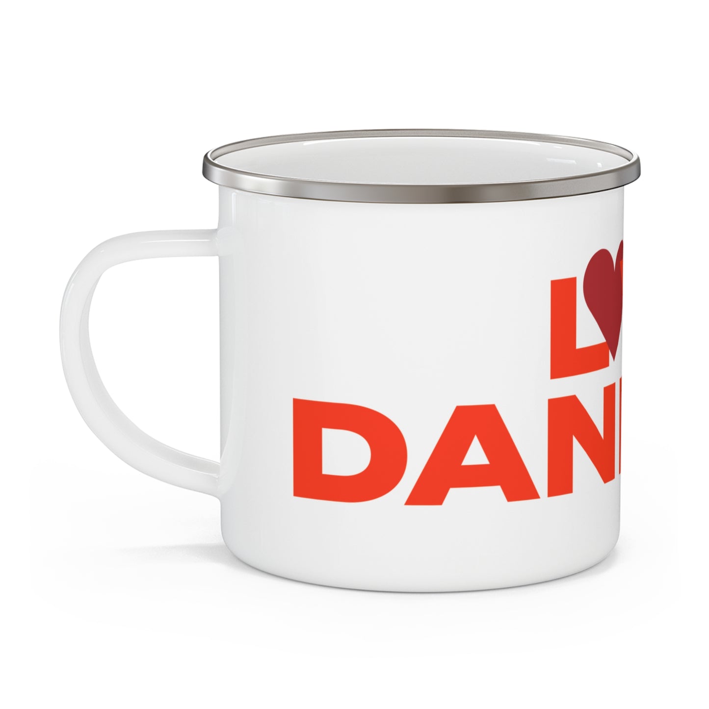 Love Danbury Enamel Camping Mug