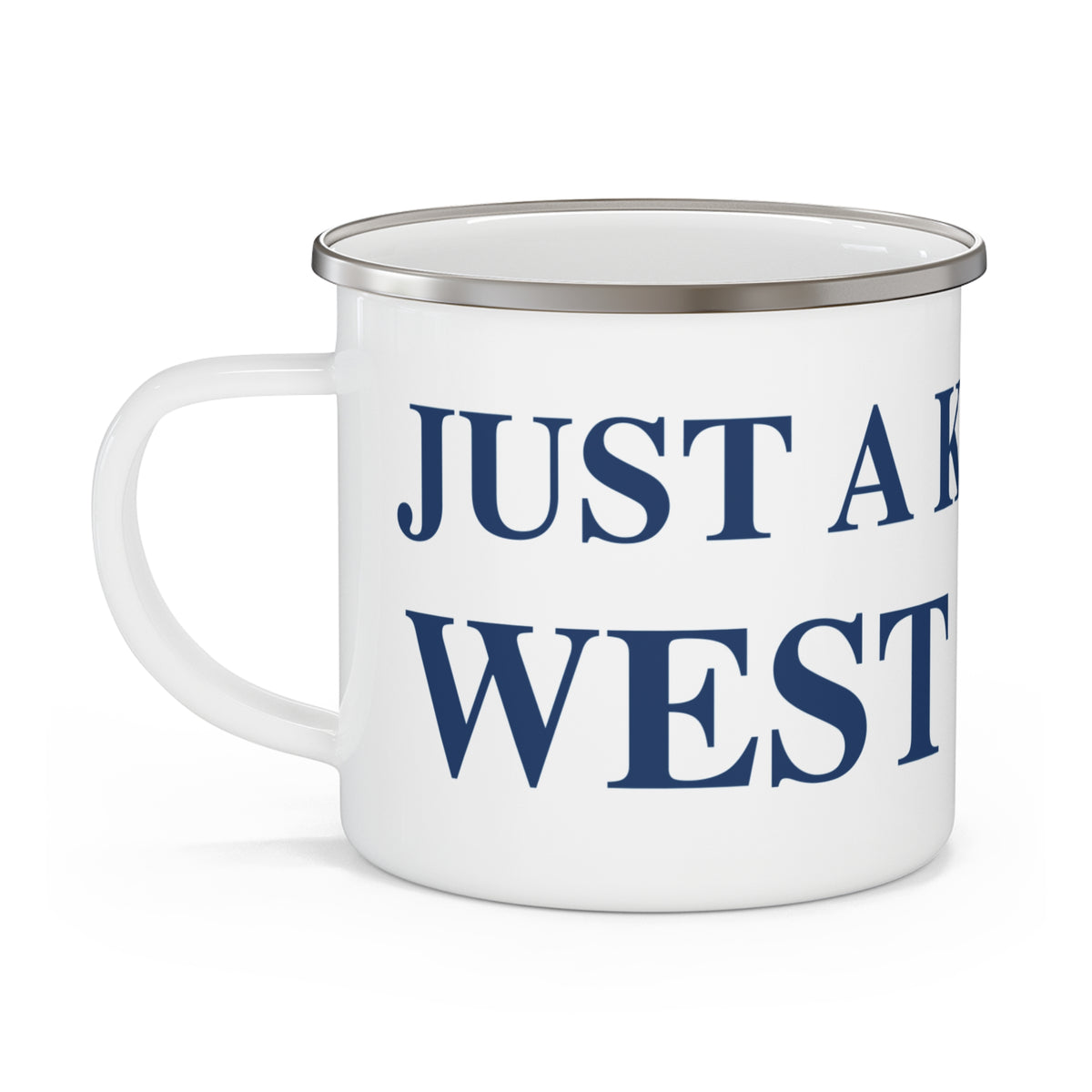 Just a kid from West Haven Enamel Camping Mug
