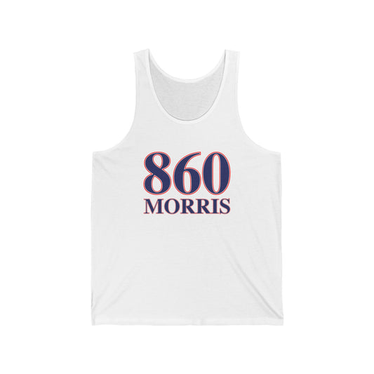 860 Morris Red White & Blue Unisex Jersey Tank Top