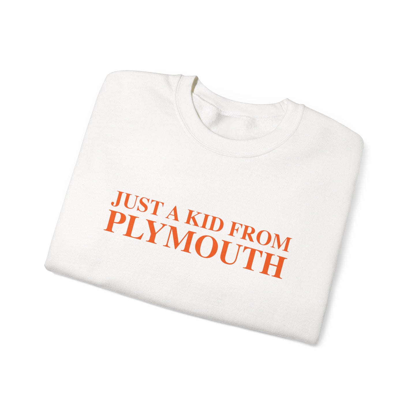 Just a kid from Plymouth Unisex Heavy Blend™ Crewneck Sweatshirt