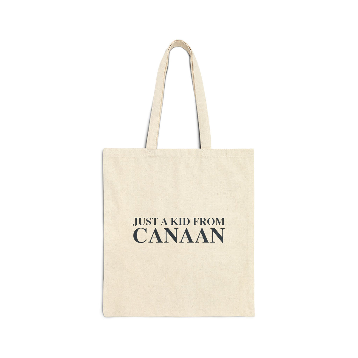 Just a kid from Canaan Cotton Canvas Tote Bag