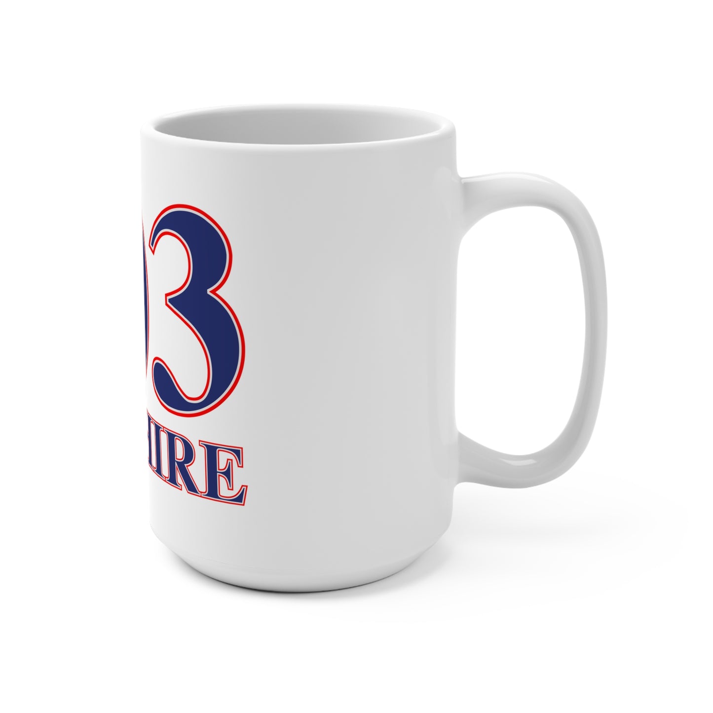 203 Cheshire Red White & Blue Mug 15oz