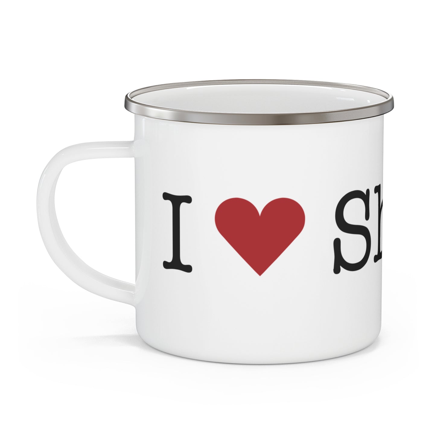 I Heart Shelton. Enamel Camping Mug