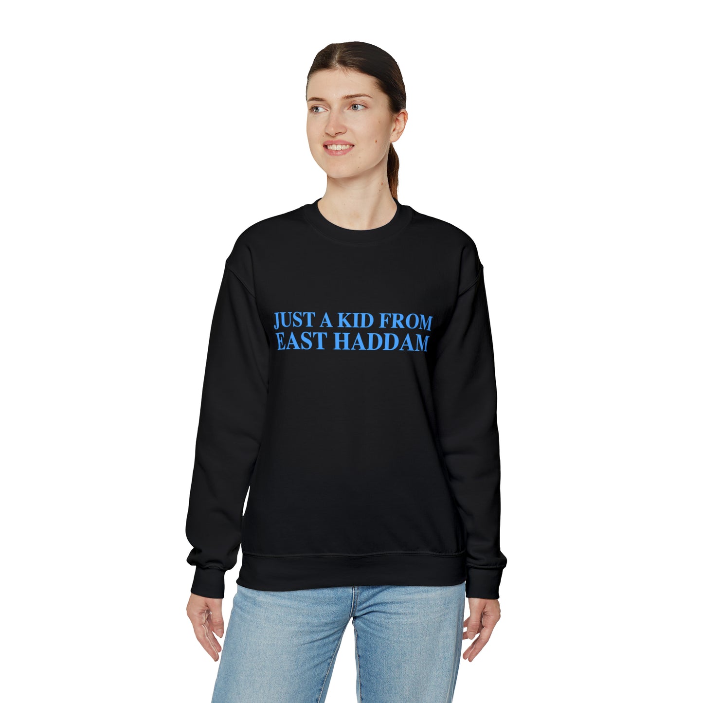 Just a kid from East Haddam Unisex Heavy Blend™ Crewneck Sweatshirt