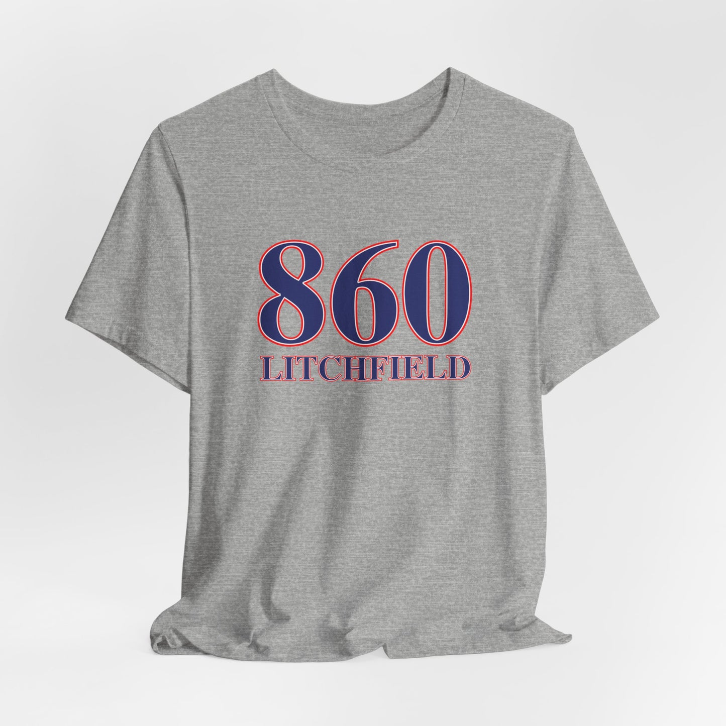 860 Litchfield Red White & Blue Unisex Jersey Short Sleeve T-Shirts