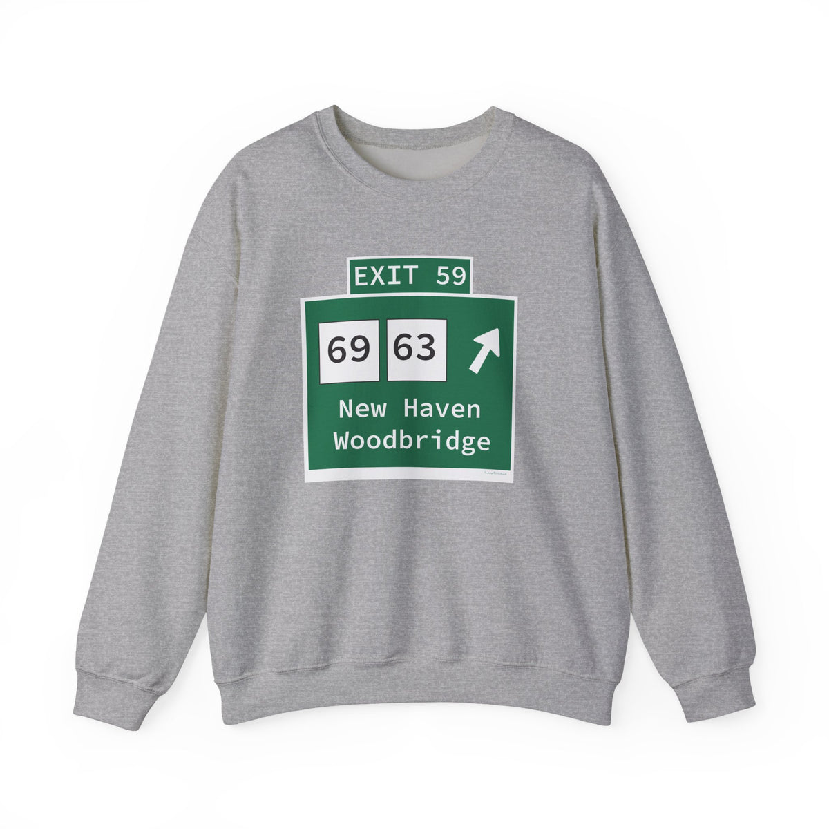 Vintage WCP Exit 59 Sign Unisex Heavy Blend™ Crewneck Sweatshirt