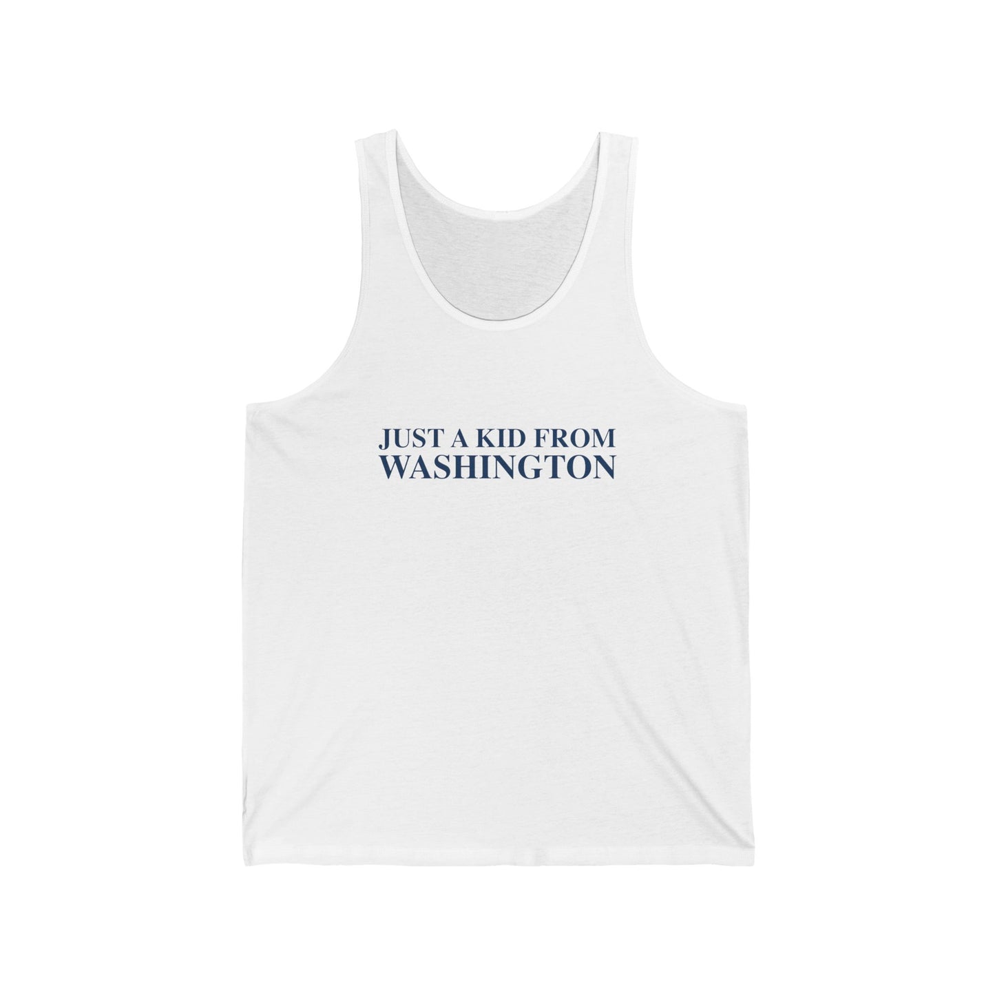 Just a kid from Washington Unisex Jersey Tank Top