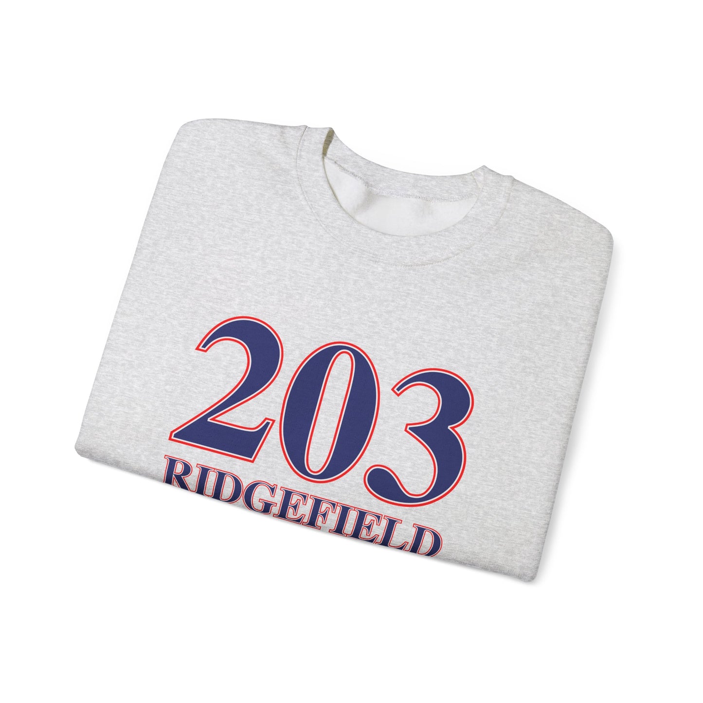 203 Ridgefield Red White & Blue Unisex Heavy Blend™ Crewneck Sweatshirt
