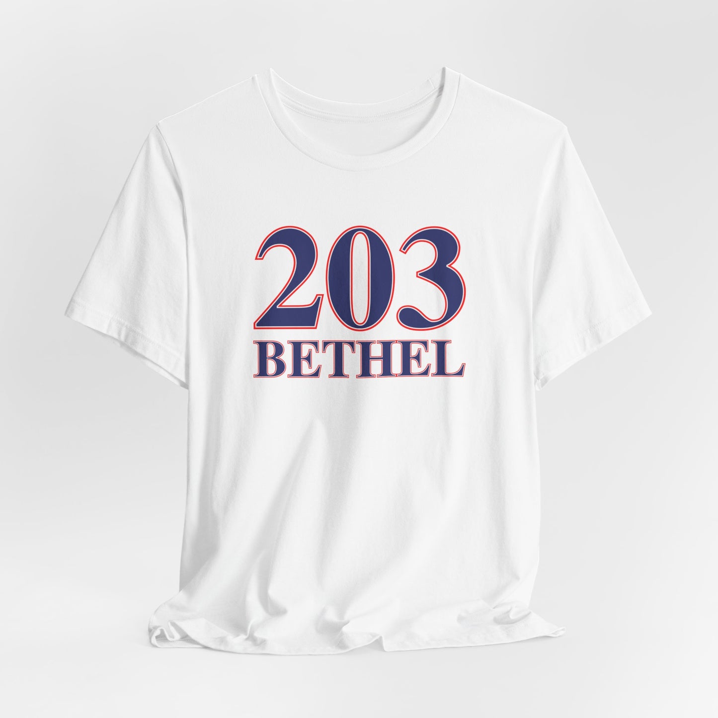 203 Bethel Red White & Blue Unisex Jersey Short Sleeve T-Shirt