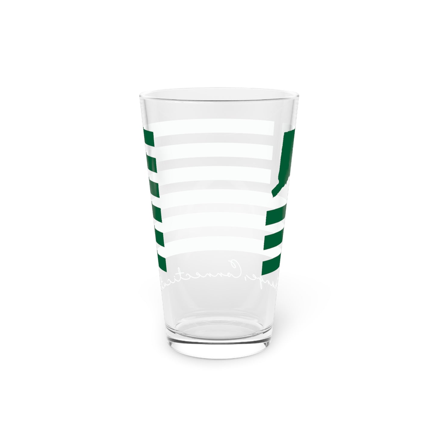 Orange Connecticut St. Patrick’s Day Flag Pint Glass, 16oz