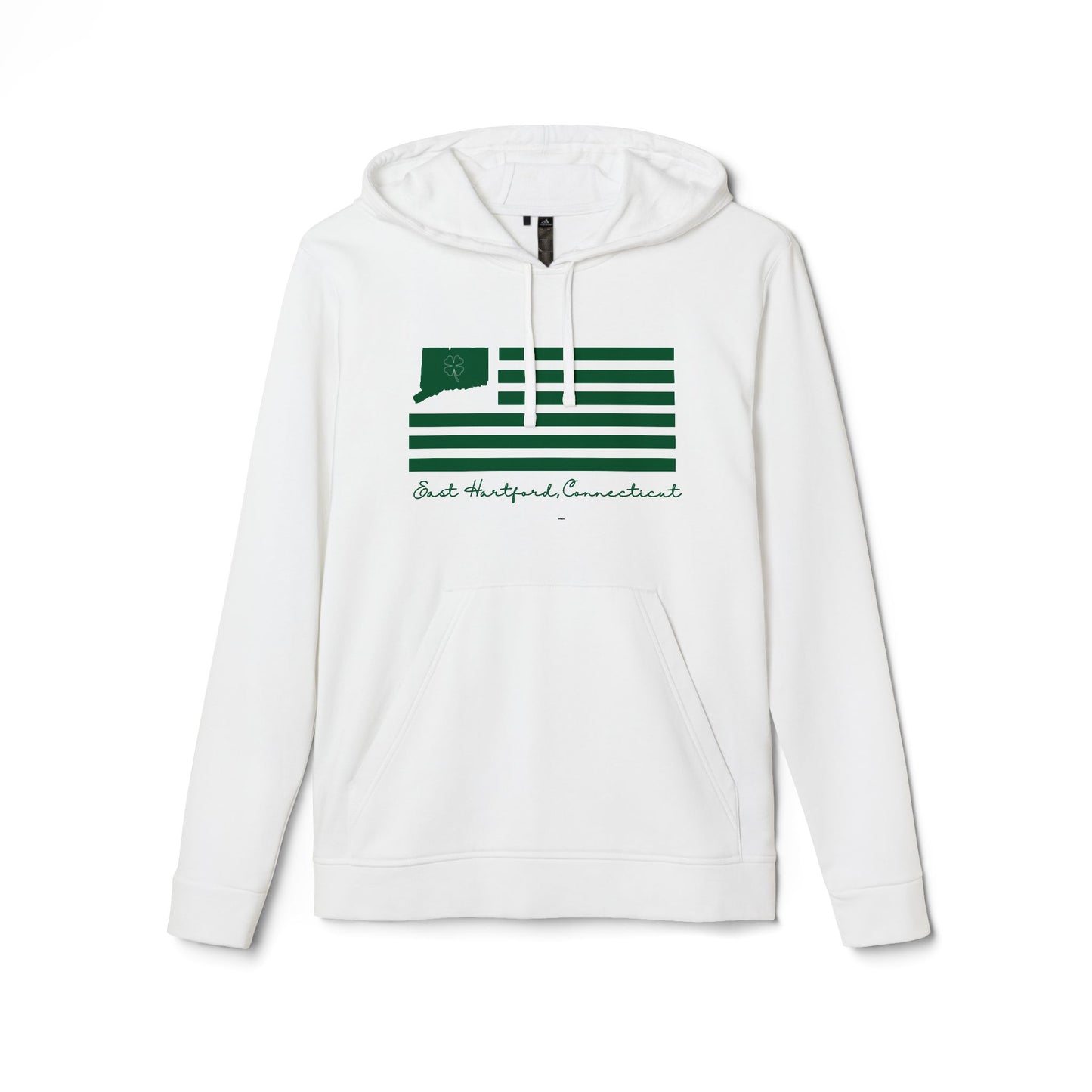 East Hartford Connecticut St Patrick’s Day Flag adidas Unisex Fleece Hoodie
