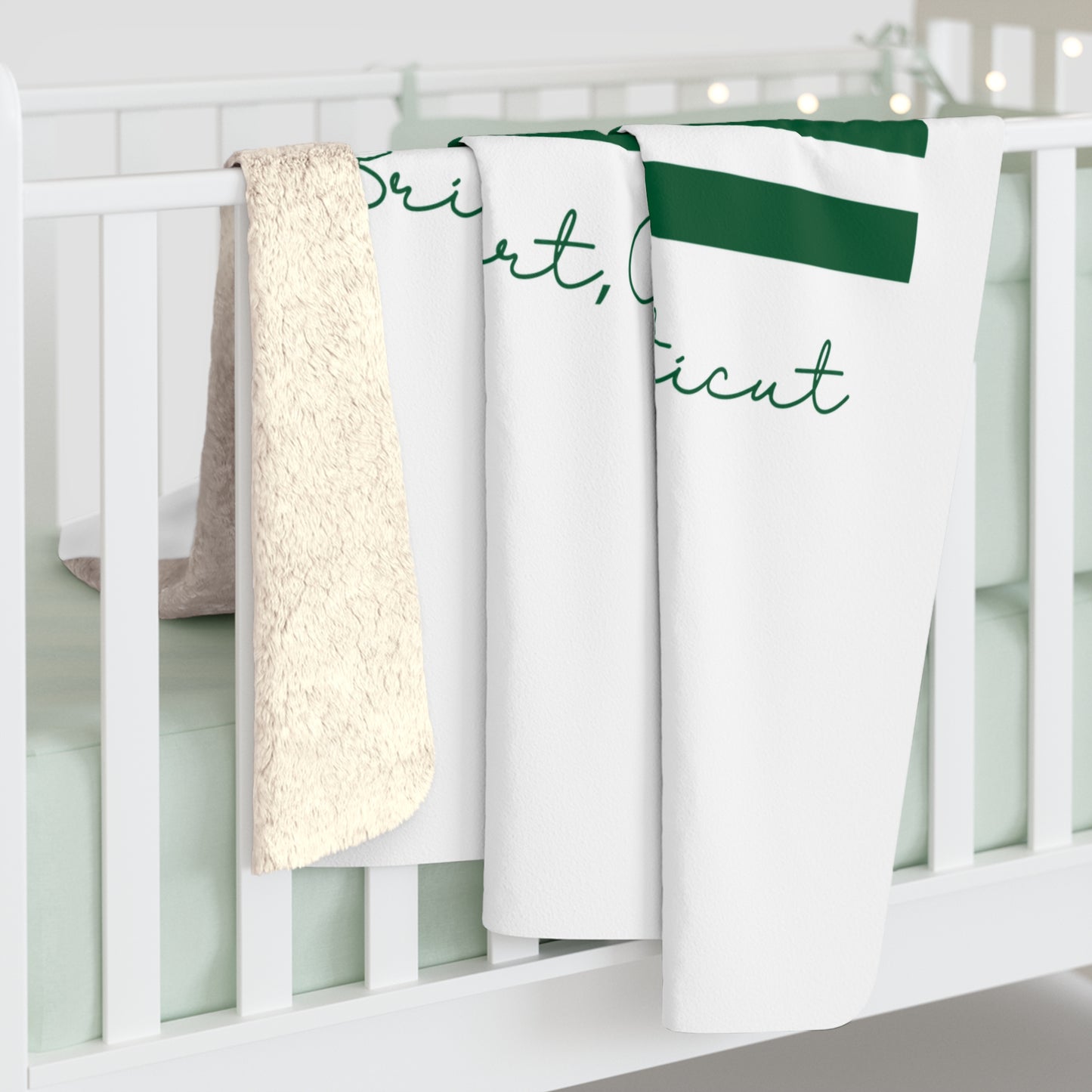 Bridgeport Connecticut St Patrick's Day FlagSherpa Fleece Blanket