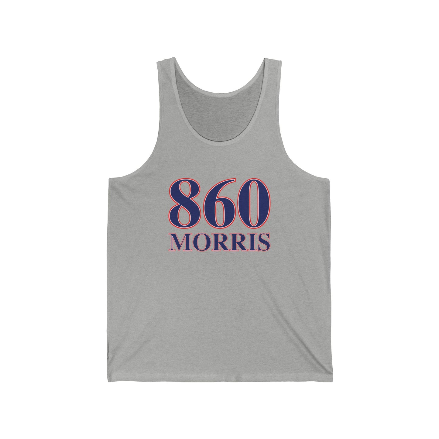 860 Morris Red White & Blue Unisex Jersey Tank Top