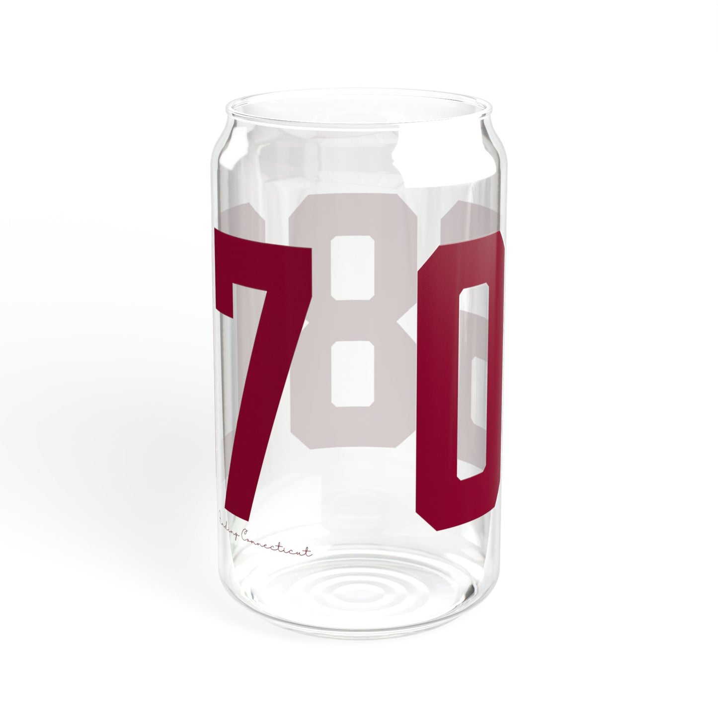06807 - Greenwich Connecticut Zip Code Sipper Glass, 16oz