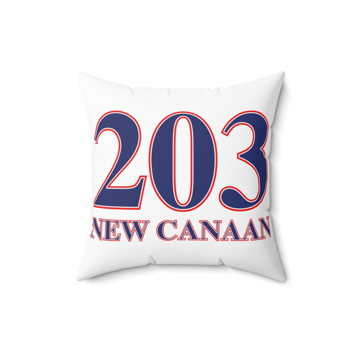 203 New Canaan Red White & Blue Spun Polyester Square Pillow