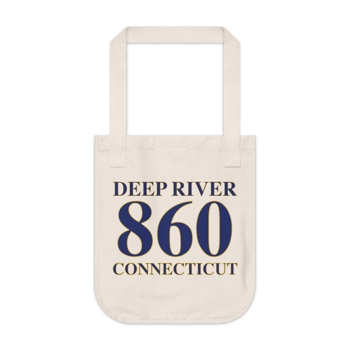 Deep River 860 Connecticut Organic Canvas Tote Bag
