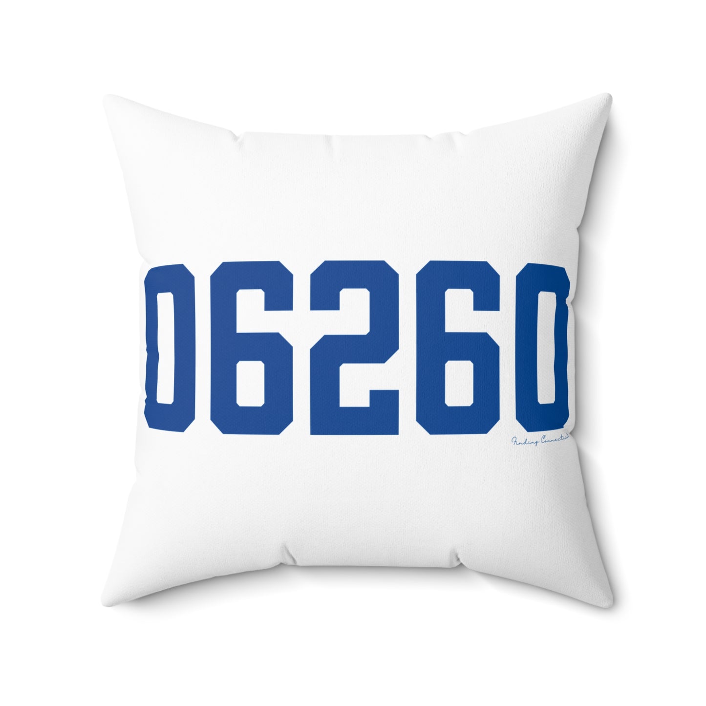 06260 Putnam Connecticut Zip Code Spun Polyester Square Pillow