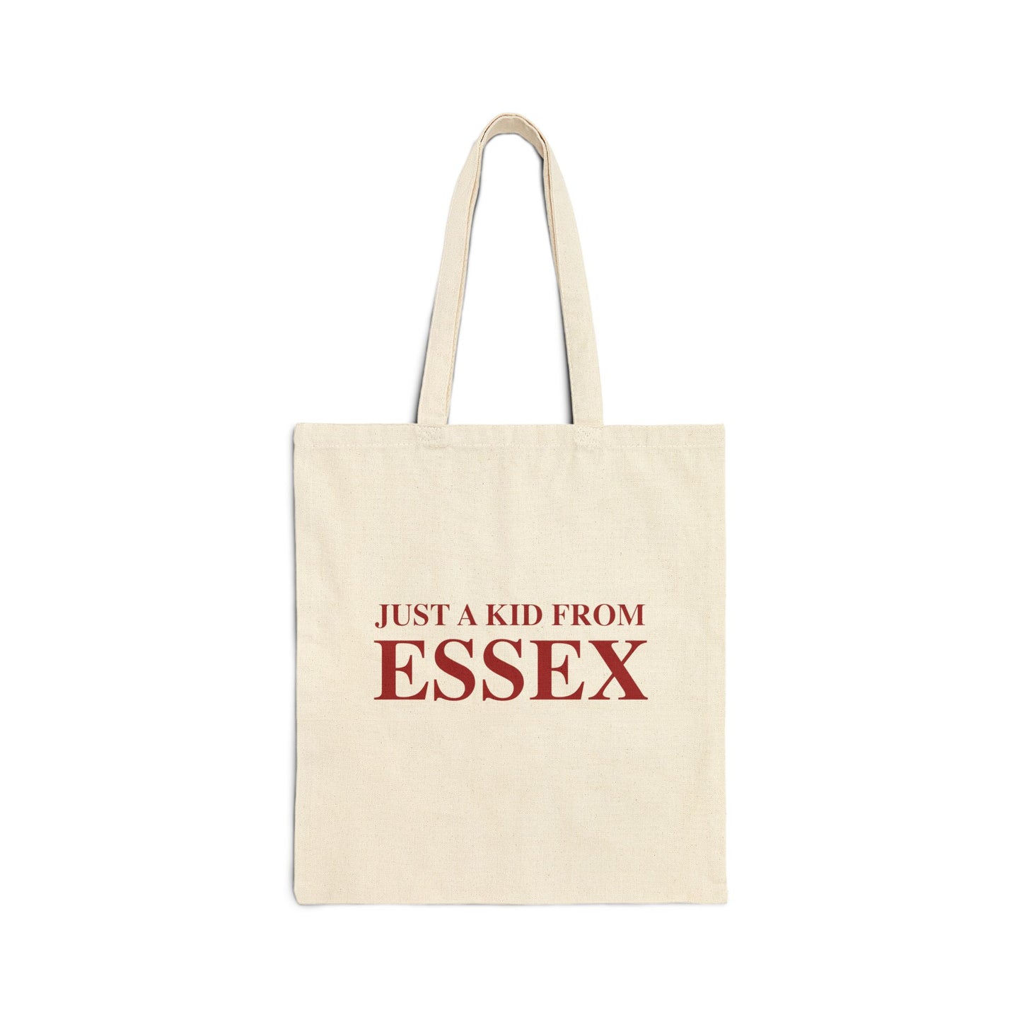 Just a kid from Essex Cotton Canvas Tote Bag