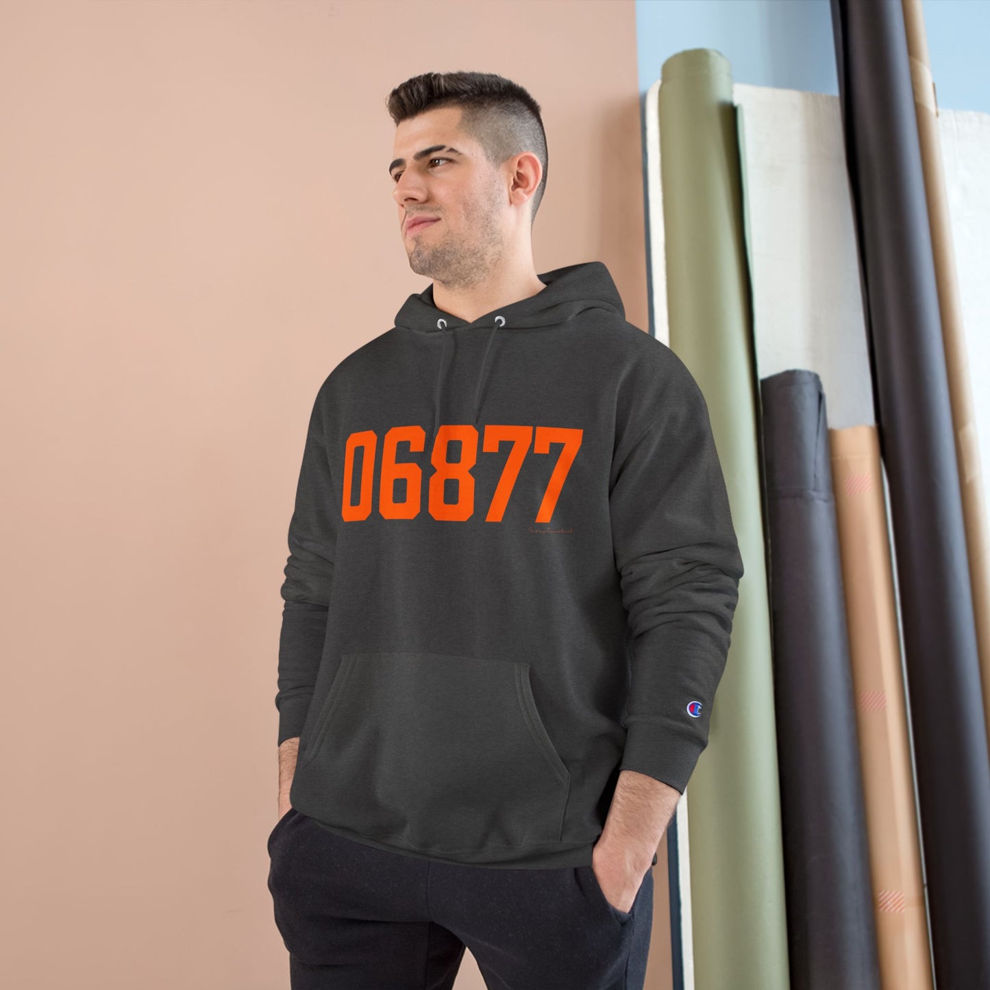 06877 Ridgefield Connecticut Zip Code Champion Hoodie Sweatshirts