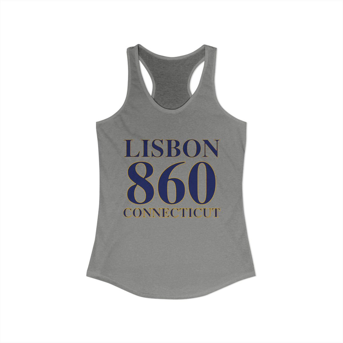Lisbon 860 Connecticut Connecticut Women's Ideal Racerback Tank Top