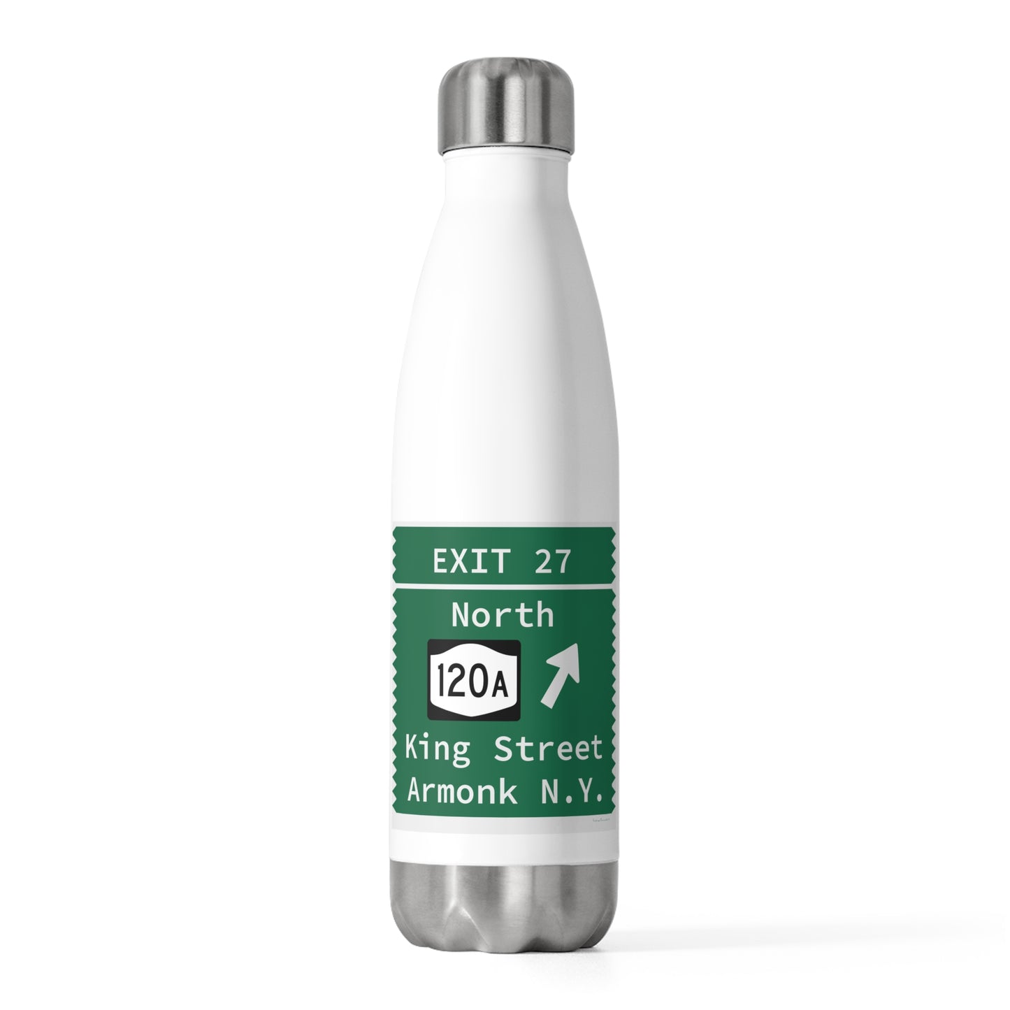 Vintage Merritt Parkway Exit 27 Sign 20oz Insulated Bottle