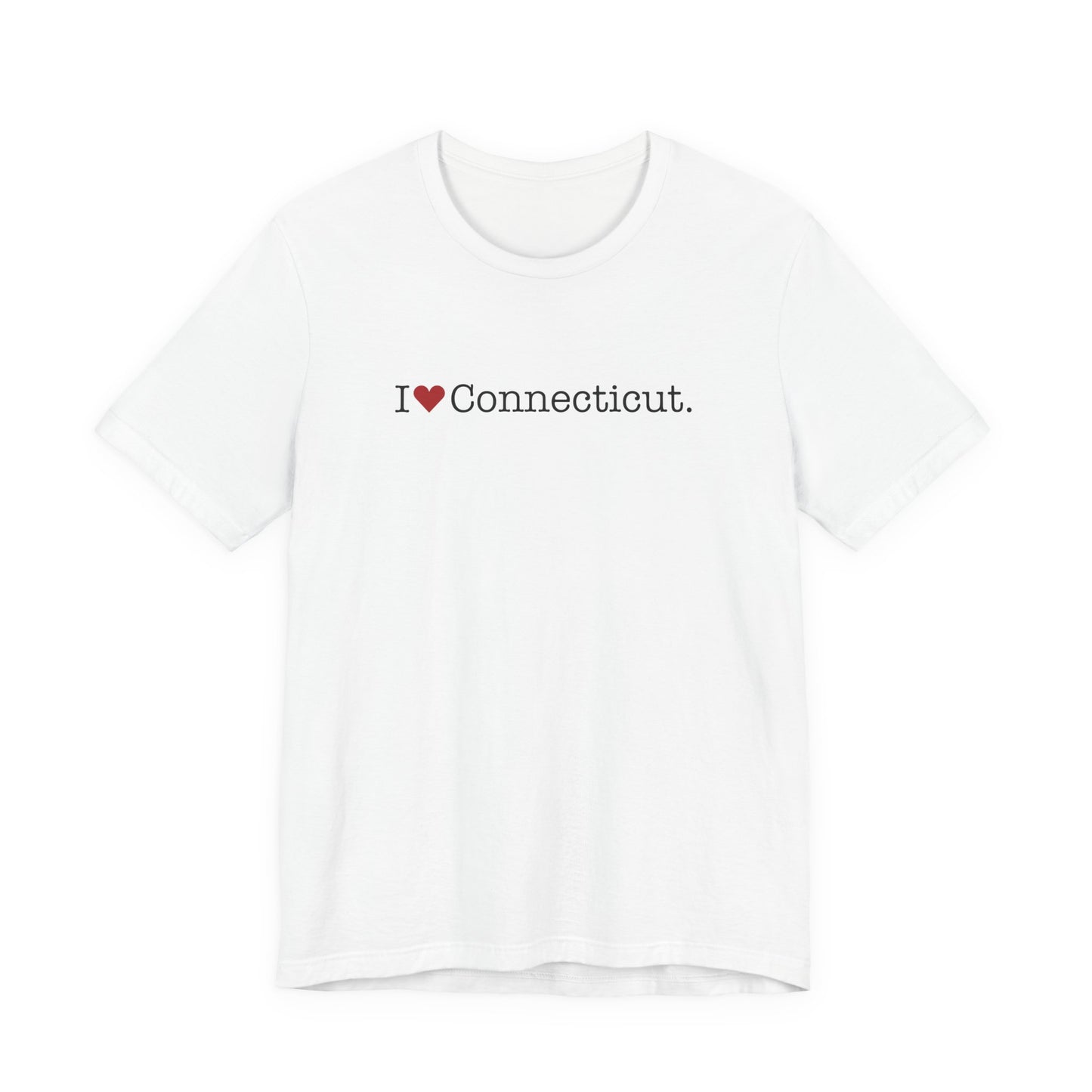 I Heart Connecticut. Unisex Jersey Short Sleeve T-Shirt
